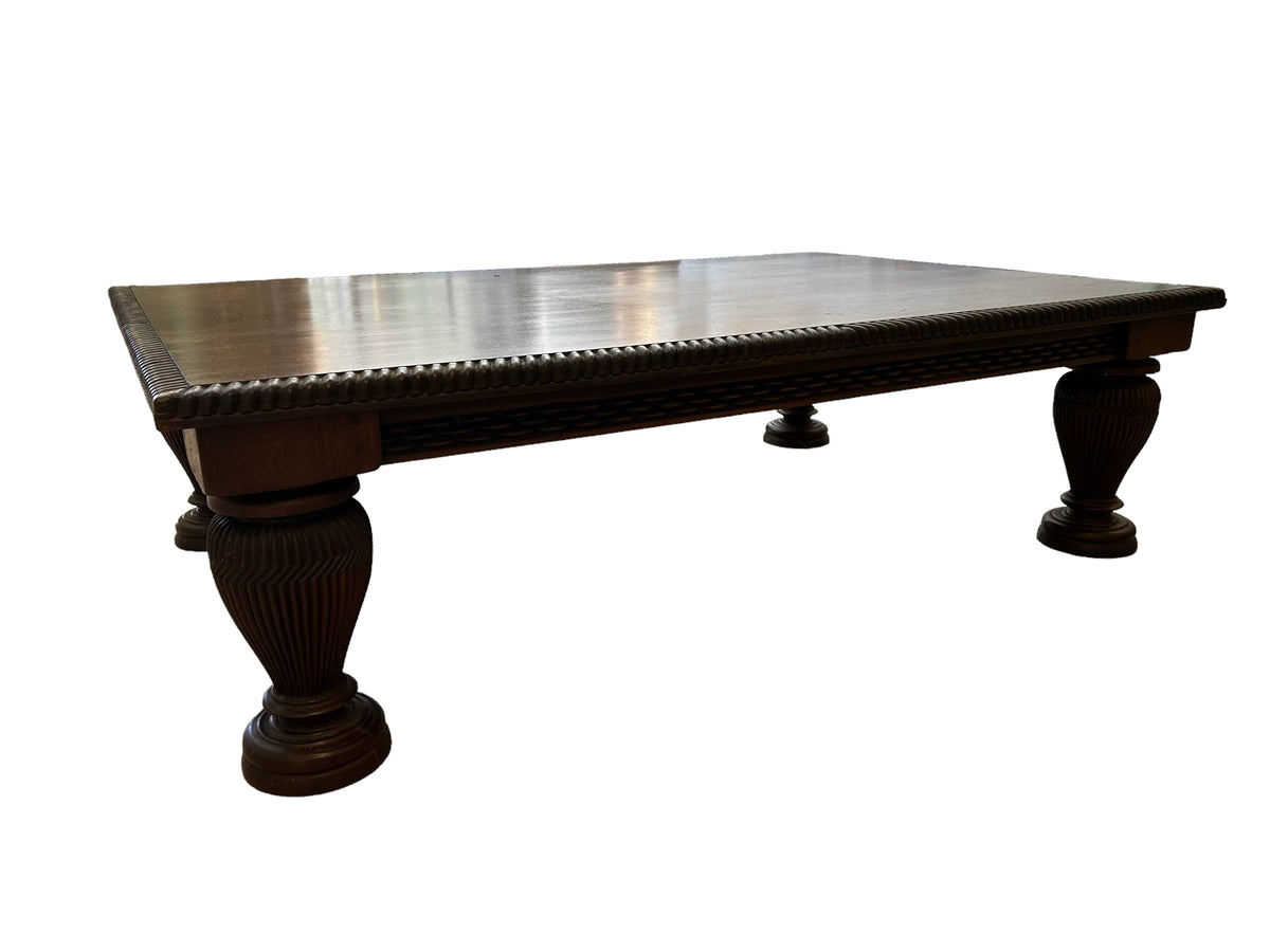 Large British Colonial Style Coffee Table