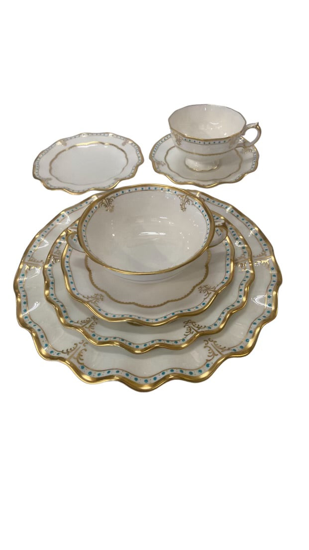  Crown Derby Lombardy ロンバディー皿 3枚セット Royal Crown Derby 