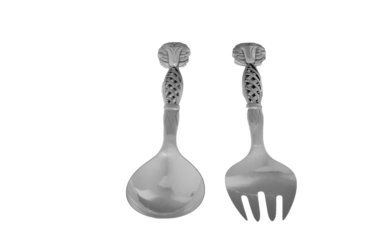 Jensen Salad Servers, Danish, 20th Century Kofski Antiques