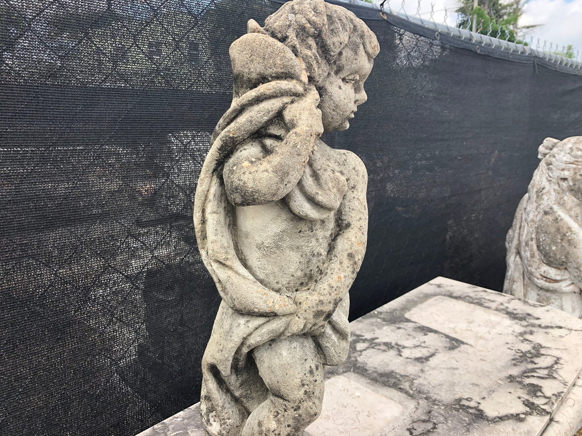 Small Cast Stone Statue