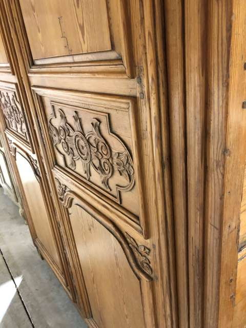 Antique French Pine Armoire