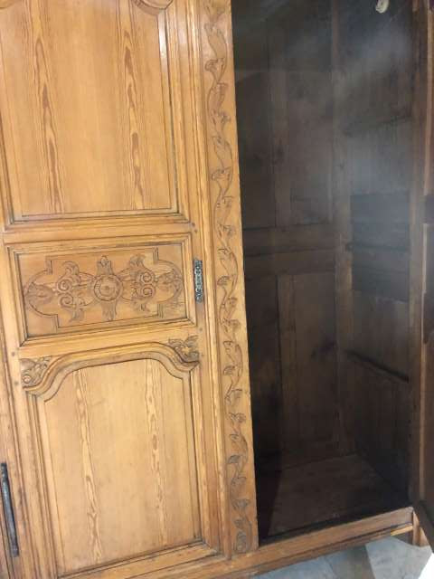 Antique French Pine Armoire