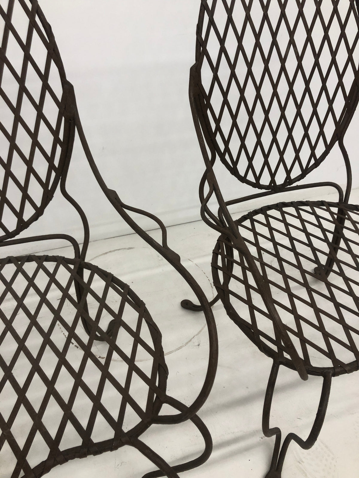 Rose Tarlow Twig Iron Garden Table w/ 6 chairs
