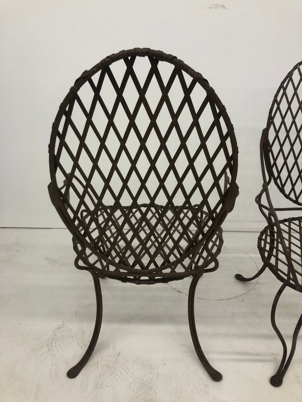 Rose Tarlow Twig Iron Garden Table w/ 6 chairs
