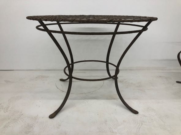 Rose Tarlow Twig Iron Garden Table w/ 6 chairs