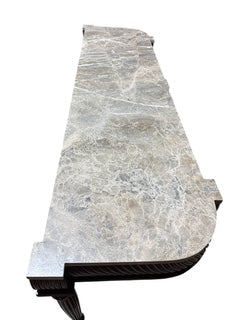 Mahogany Console Table With Marble Top