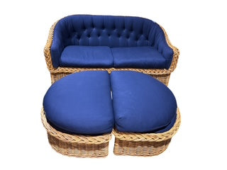 Wicker Works Rattan Classic Outdoor Round Back Sofa