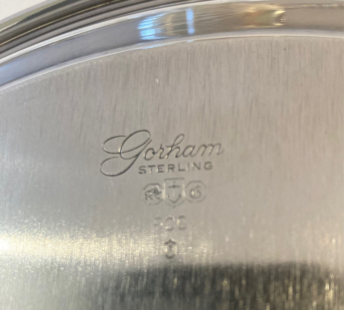 Gorham Sterling Round Tray With Engraving