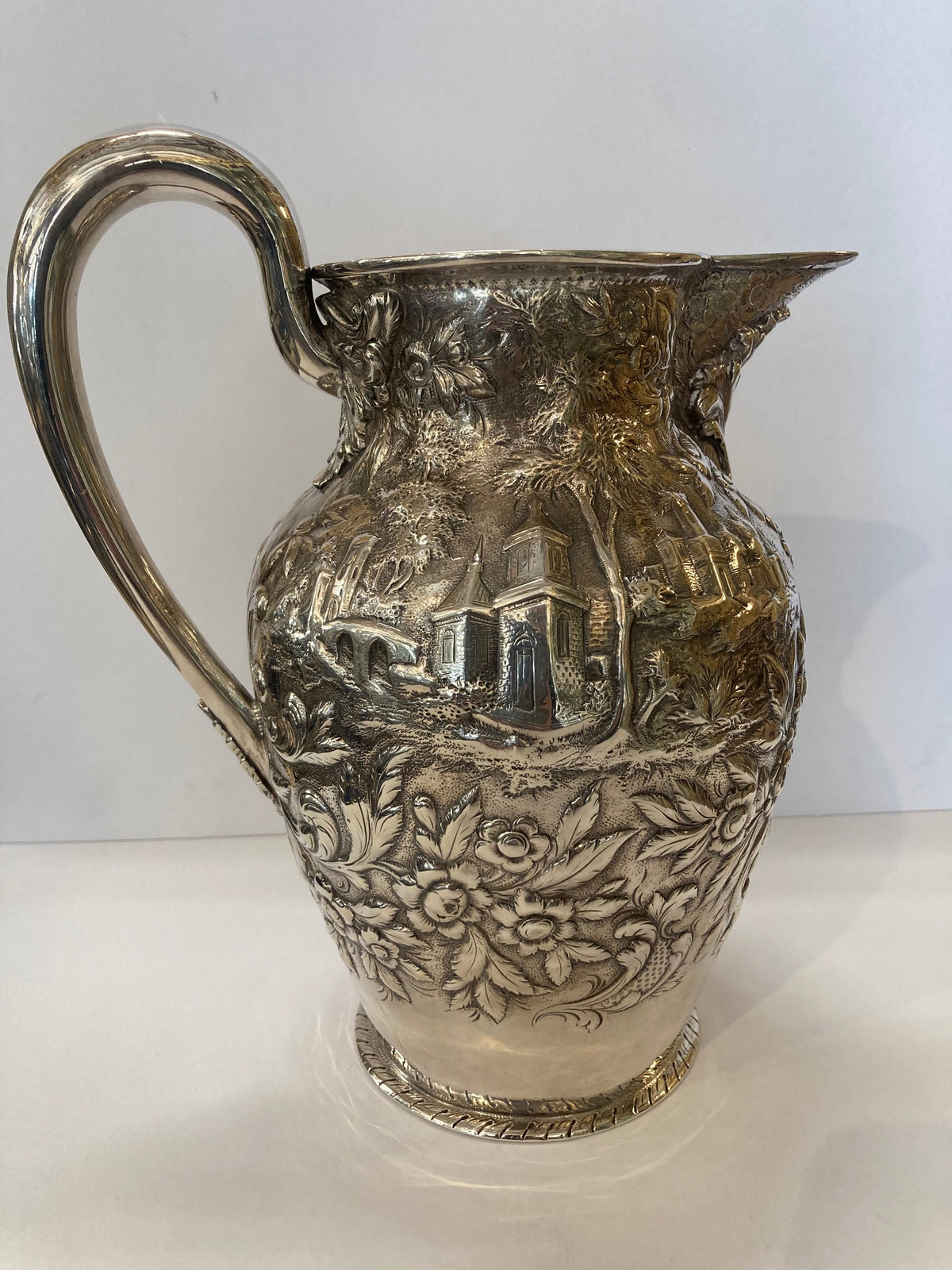 Coin Silver Pitcher by Samuel Kirk