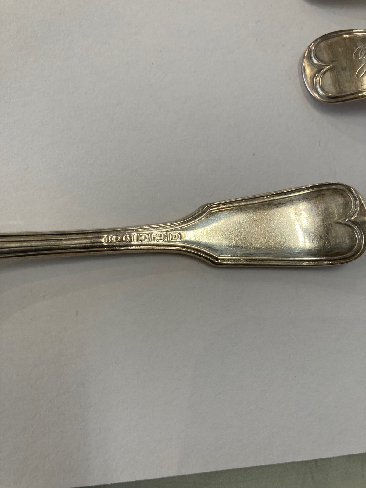 S/12 English Sterling Fruit Spoons