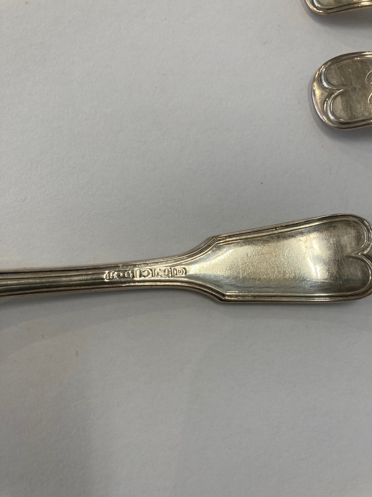 S/12 English Sterling Fruit Spoons