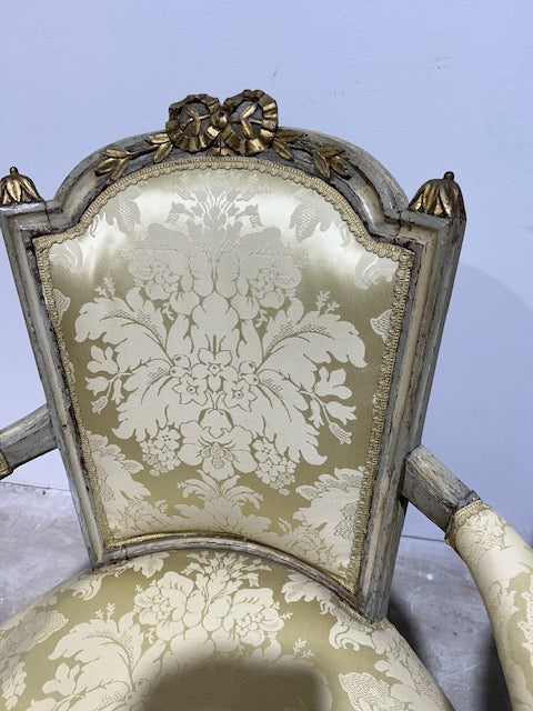 Pair Antique Bergere Chairs