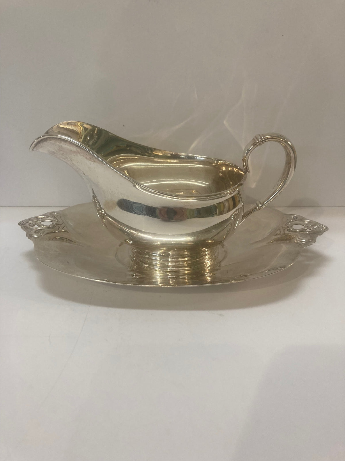 International Sterling "Royal Danish" Gravy/Sauce Boat & Undertray