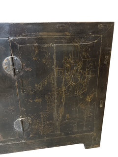 Asian Style Wood Sideboard