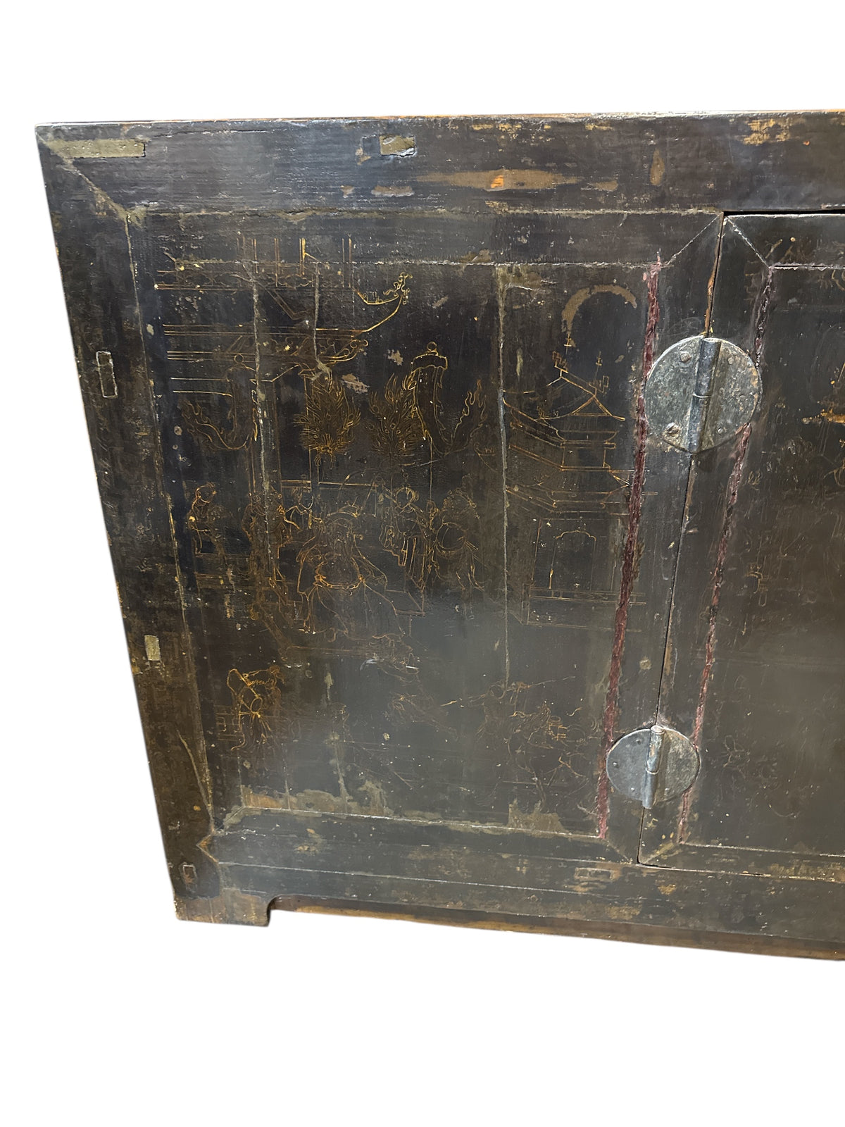 Asian Style Wood Sideboard