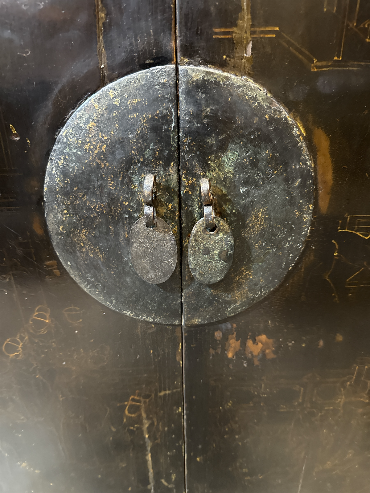 Asian Style Wood Sideboard