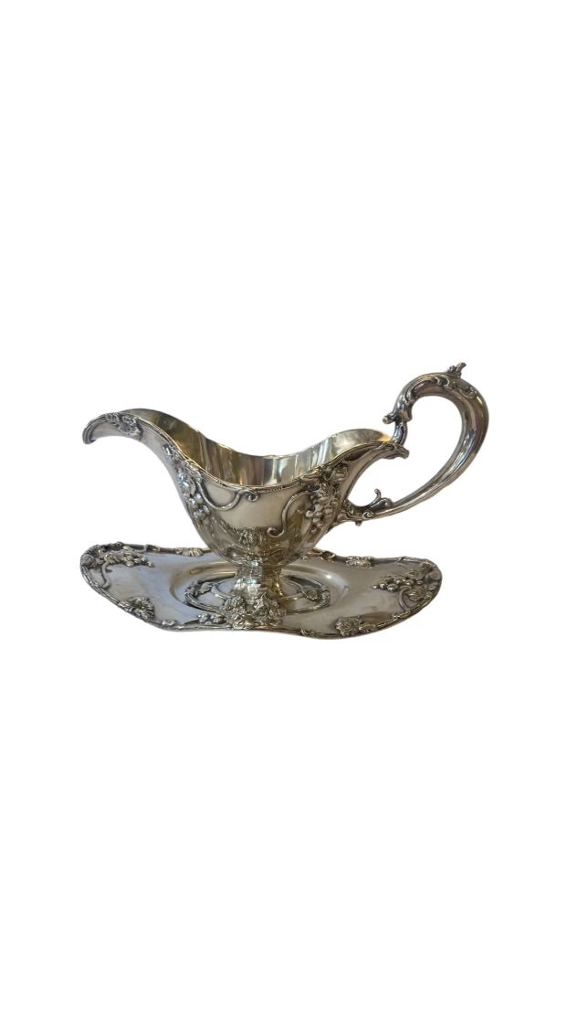 Sterling Sauce Boat With Undertray