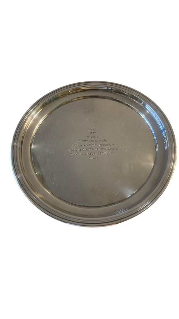 Gorham Sterling Round Tray With Engraving