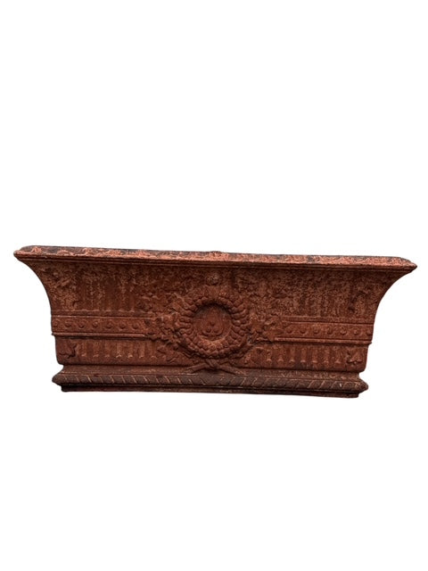 Pair Antique Iron Planters