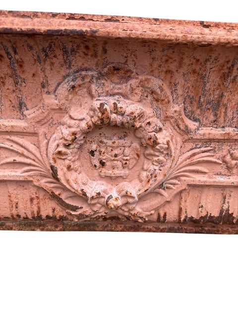 Pair Antique Iron Planters