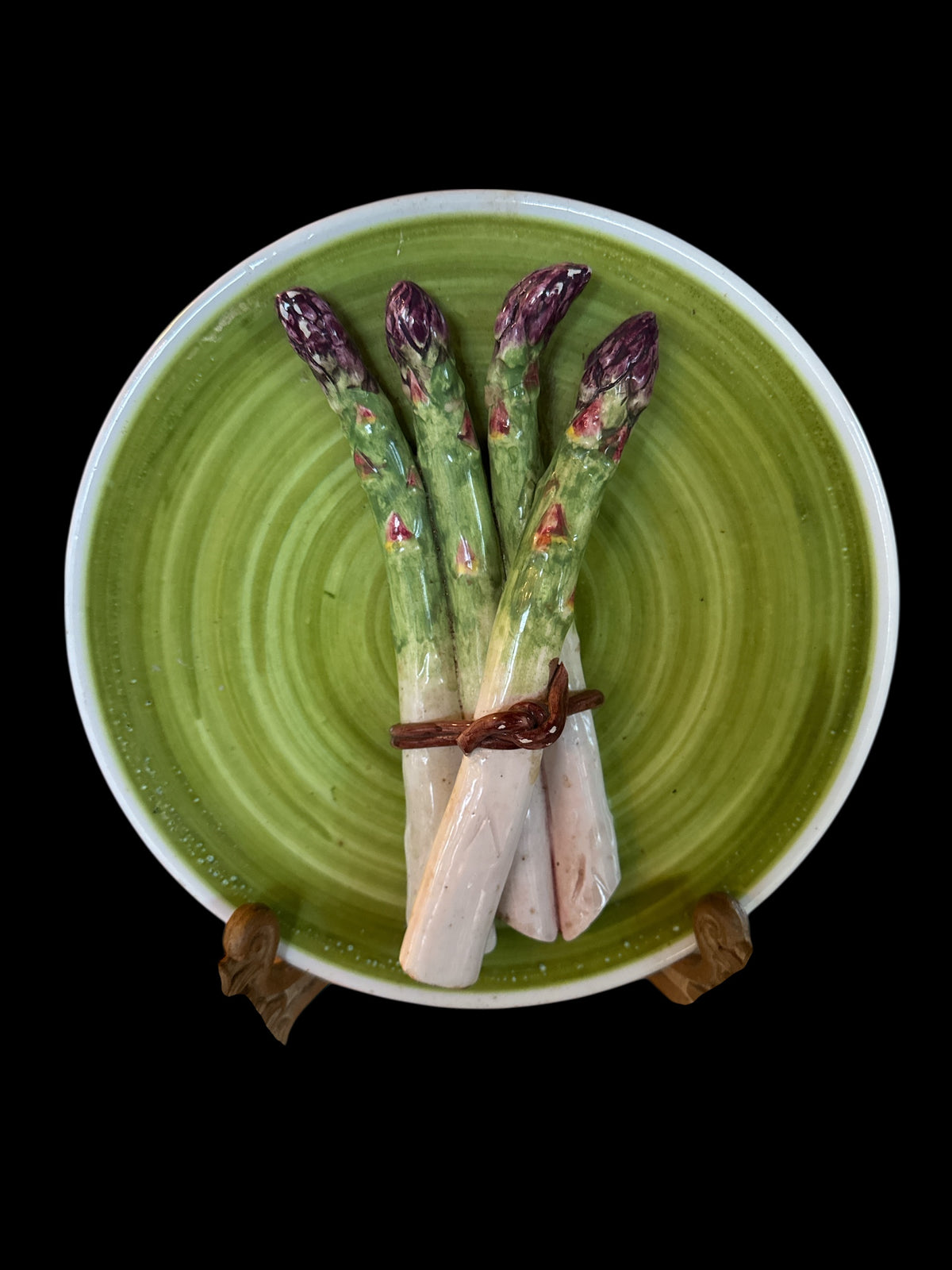 Vintage Ceramic Asparagus Plate