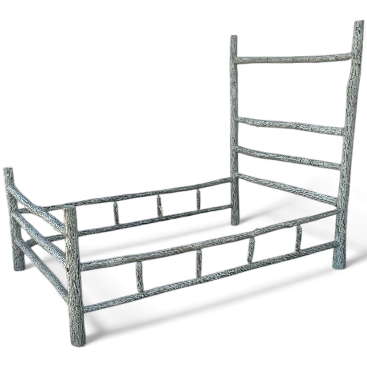 Faux Bois Style Full Size Bed