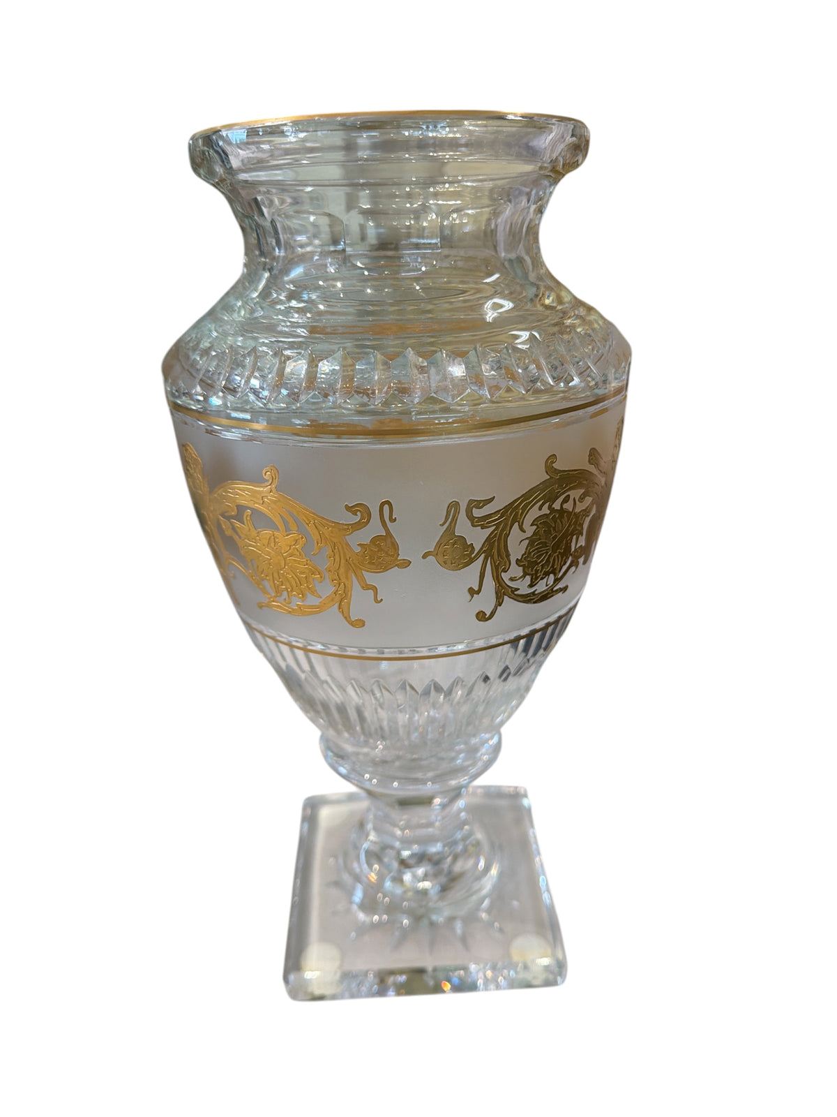 Vintage Val Saint Lambert Crystal Vase