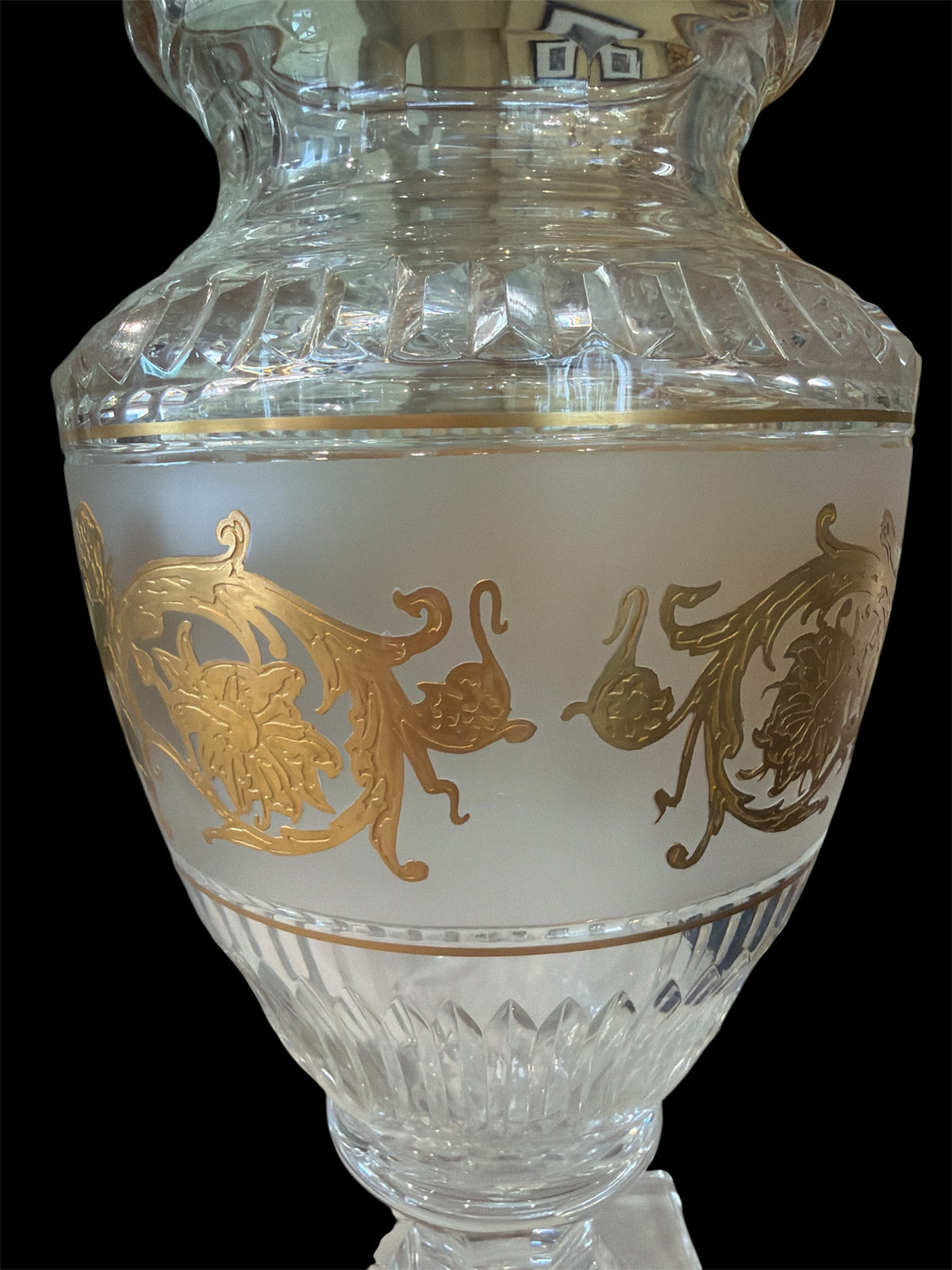 Vintage Val Saint Lambert Crystal Vase