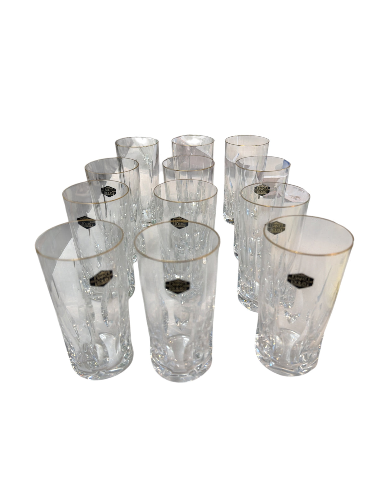 Set of Twelve 'Cerdagne' Glasses by Saint Louis