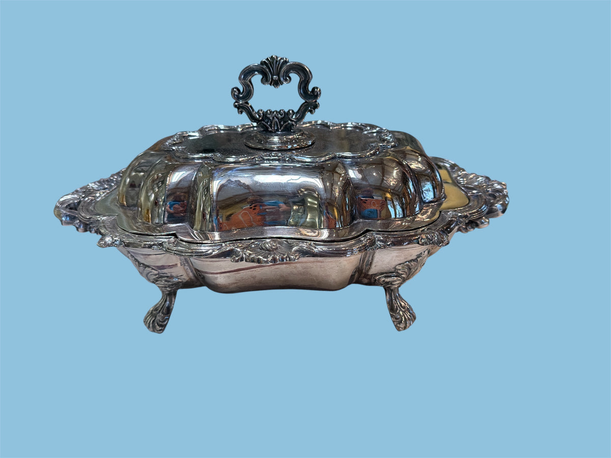 Antique Silver Plate English Server