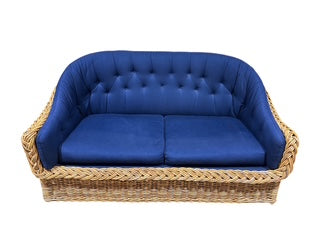 Wicker Works Rattan Classic Outdoor Round Back Sofa