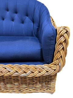 Wicker Works Rattan Classic Outdoor Round Back Sofa