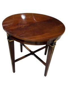 Two Round Side Tables by Baker