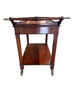 Mahogany Wood Trolley/Bar Cart