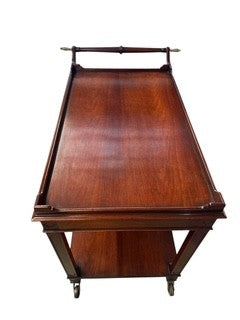Mahogany Wood Trolley/Bar Cart