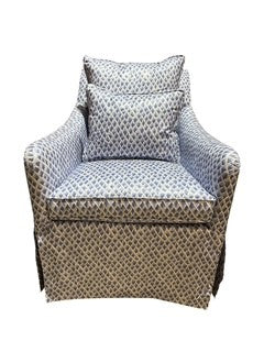 Blue Upholstered Chair (Three Total)