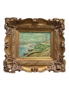 Oil Painting of Boats