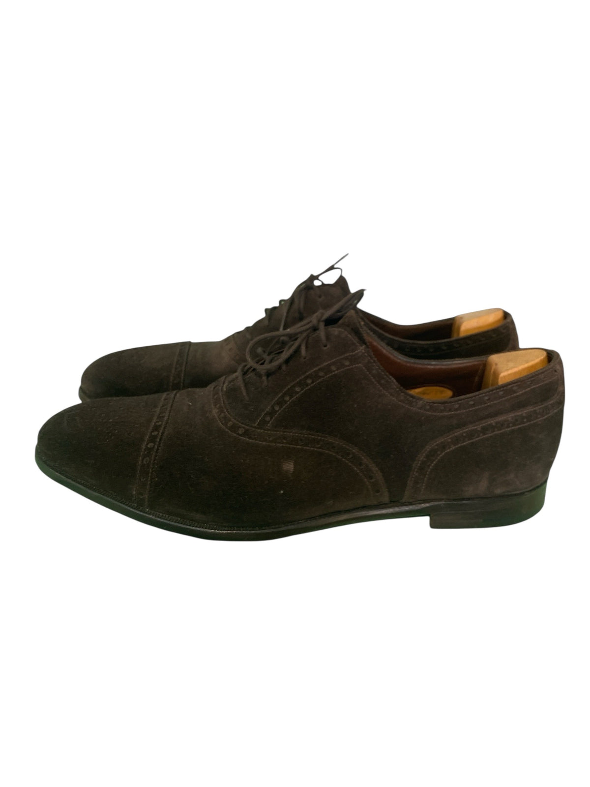 Men's Classic Brown Suede Brogues