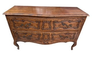 Carved Two Drawer Chest