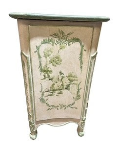 French Painted Chest Green and Cream