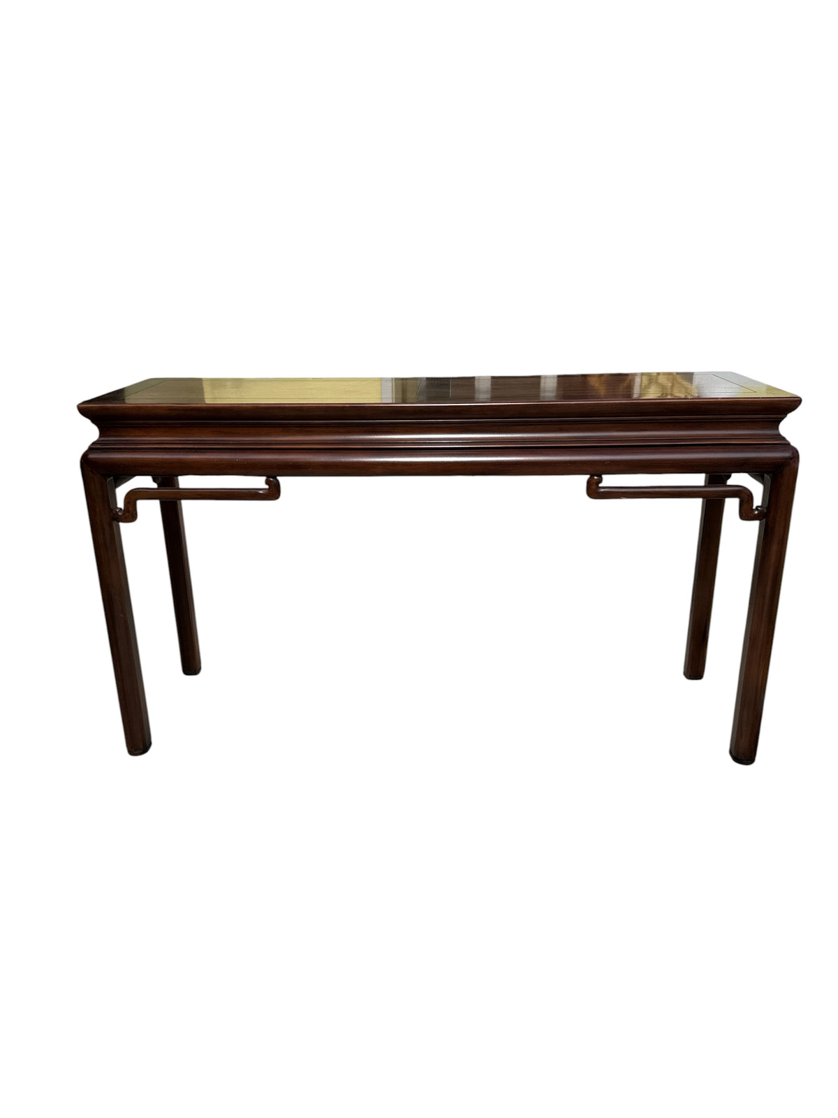 Vintage Contemporary Chinese Teak Wood Altar Table/Console by Baker
