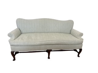 Chippendale Style Camel BAck Sofa