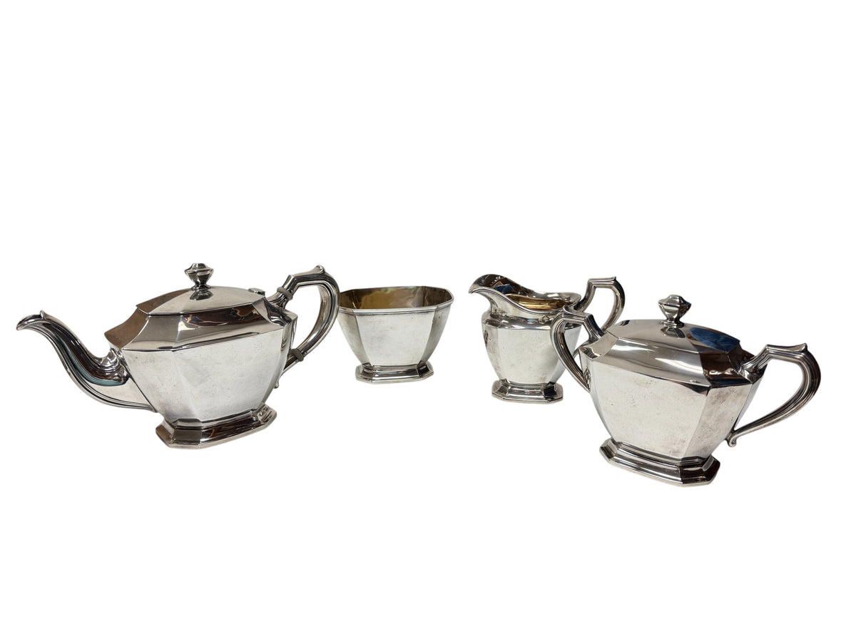 American Four Piece Sterling Tea Set by Frank Smith