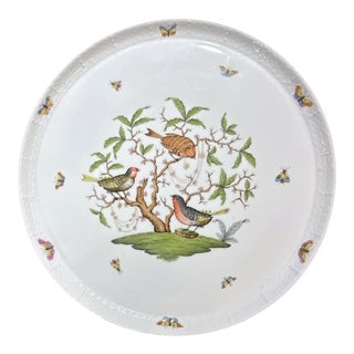Herend Rothshild Bird - Round Cake Plate 14"