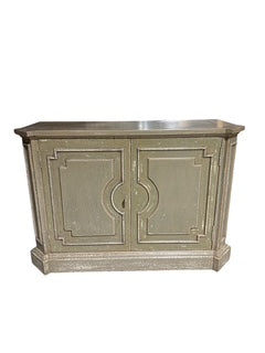 Provincial Style Two Door Painted Server Cabinet
