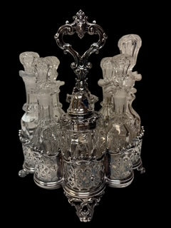 English Sterling Victorian Cruet Set