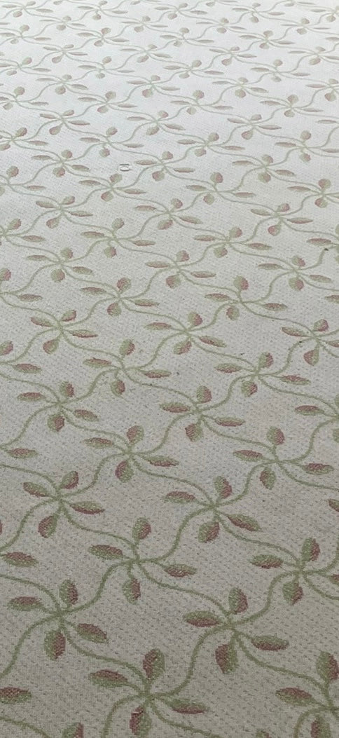 Vintage Botanical Rug Green & Pink Colors