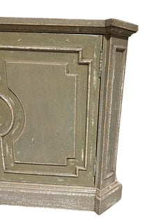 Provincial Style Two Door Painted Server Cabinet