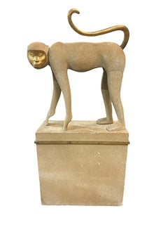 Large Texture Life Size Monkey Statue