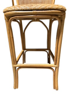 Four Rattan 'Tatum' Counter + Bar Stool